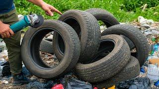 You'll regret throwing old tyres in the bin for the rest of your life! Brilliant recycling idea