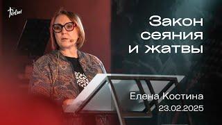 ЗАКОН СЕЯНИЯ И ЖАТВЫ, Елена Костина | "Слово Жизни", Новосибирск.