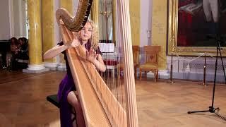 D  Scarlatti   Sonata in F minor, K 466. Alisa Sadikova - 17 years harpist