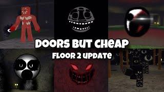 [Roblox] Doors but Cheap (Floor 2 update) Gameplay