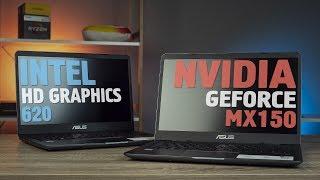 Intel HD Graphics 620 vs NVIDIA MX150