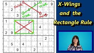 X-Wings and the Rectangle Rule for Solving Medium to Hard Sudoku Puzzles