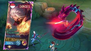 THANK YOU MOONTON!! HAYABUSA NEW SKIN EXORCIST GAMEPLAY -Mobile Legends