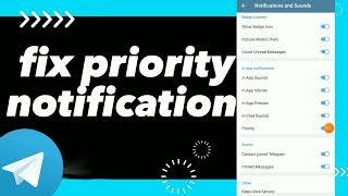 How To Fix Priority Notifications On Telegram App