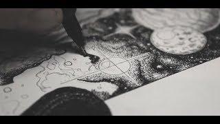 Drawing space with dots! 800,000 dots. Buntrock Studios process. (FIDLAR)