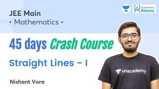 Straight Lines - I | 45 Days Crash Course | Unacademy Atoms | Nishant Vora