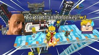 Tôi thử trở thành monkey trong bedwars sẽ như thế nào?? Blockman go Việt Nam | SlvBMGO