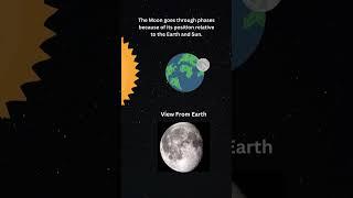 Why Does the Moon Change Shapes?   #Shorts #Astronomy