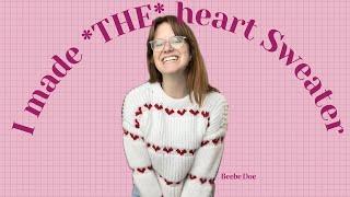 I knit the heart sweater *tutorial and knit along*