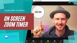 Add a Zoom Timer to your video #ZoomApps