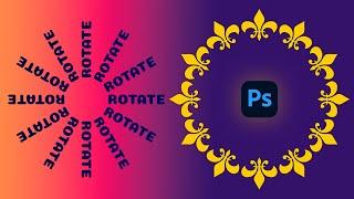 How to Rotate Shape Object or layer around a Circle in Photoshop