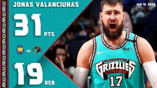 Jonas Valanciunas tallies MONSTER double-double vs Warriors (Full Highlights) | January 12, 2020