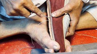 MAKING BELGIAN LOAFER IN FINEST SUEDE #shoemaking #handcrafted #handmade #craftsmanship #asmr #shoes