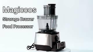 Magiccos Storage Drawer food processor,   Model FP408 360 view