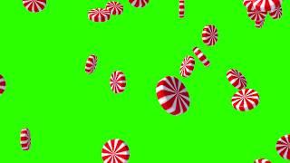 Green Screen candy style lollipop falling effect Free download Sweets rain overlay