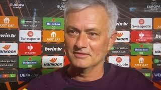 Jose Mourinho: "I don't accept your congrats".. (Roma 1-0 Bayer Leverkusen) UEL semifinals.