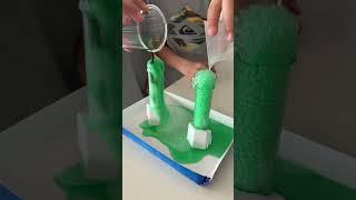 Science time.  #Science #Volcano #Fizzy#chemicals￼#Experiment #KidsScience#Eruption #Lava ￼