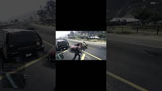 Suspect instant crash GTA V as FIB Officer #gta5shorts