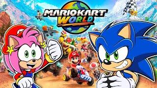 Sonic & Amy Play Mario Kart World!!
