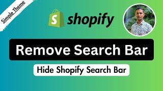 How to Remove Search Bar in Simple Theme  Hide Shopify Search Bar