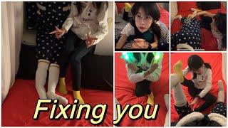 ASMR | fixing you ( layered sounds, personal attention, back scratching)