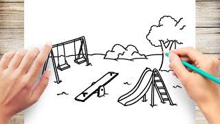 How to Draw Playground  #Playground