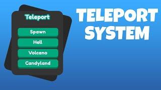 How to Make A TELEPORT System In ROBLOX!