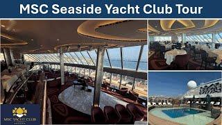 MSC Seaside | Yacht Club Tour & Review | July 2024