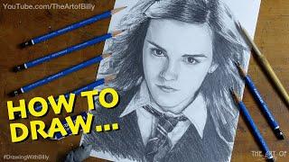 How to Draw Hermione Granger - Emma Watson in the Harry Potter films