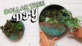 Dollar Tree DIY | How To Make A Rustic Patina Plant Hanger