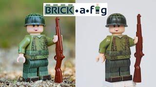 Custom Printed LEGO WW2 Minifigure | Brickafig U.S. Infantry Soldier