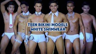 10 HANDSOME BAGETS IN WHITE SWIMWEAR | Bikini Runway Contest