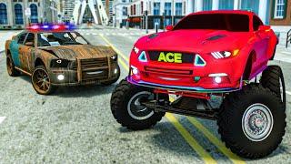 Monster Super Police Car | Let's go to! Attack on the police | Wheel City Heroes (WCH)