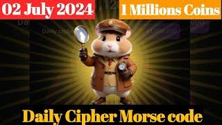 Hamster Kombat : 2 July Daily Cipher | Hamster Kombat Daily Combo Today