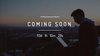 How To Make Coming Soon Page Using Html And CSS | Launch Page In HTML CSS