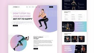 Build Responsive Gym & Fitness Website Using HTML CSS And JavaScript With Source Code