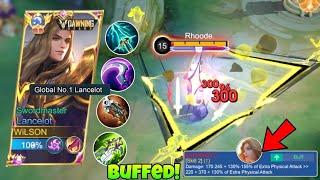 FINALLY BUFFED LANCELOT IS BACK TO THE META WITH THIS NEW 1SHOT BUILD & EMBLEM!! (WTF DAMAGE?!)