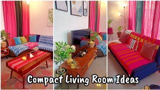 Compact Living Room Ideas || Indian Living Room Cleaning And Decorating Ideas