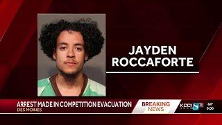 Wyoming man arrested after rushing stage at National Speech and Debate Tournament in Des Moines