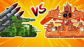 Cuộc Nổi Dậy Của Các Chiến Binh Xe Tăng, BOSS SKIBIDI VS ROCKET KV44_LV3! | KING DOM CARTOONS