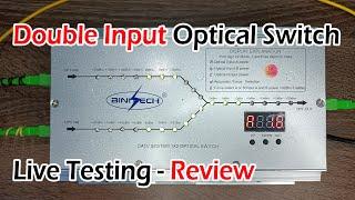 Dual Input Switch Single output for EDFA & Transmitter | Double Input Optical Switch for Cable TV