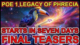 POE 1 - 7 Days To Legacy Of Phrecia - The Final Four Ascendancies... Path of Exile 1 3.26 3.25