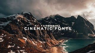 6 Cinematic FONTS for FREE (Final Cut Pro X, Adobe Premiere Pro CC etc.)