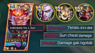 SUN VS 3 FIGHTER OVER POWER !!?? LANGSUNG MODE BANTAI | MOBILE LEGENDS