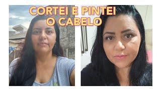 CORTEI E PINTEI O CABELO ‍️#ANDREA DOCE LAR