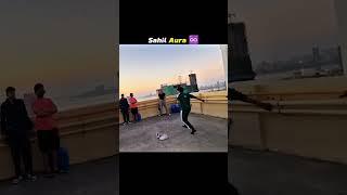 Sahil aura ️ #trendingreels #souravjoshivlogs #sahiljoshi #foryou #trending #aura #backflip #action
