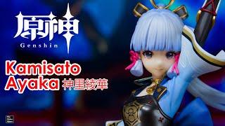 [Unboxing] 開封 Genshin Impact Kamisato Ayaka Frostflake Heron Ver. 1/7 Complete Figure