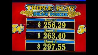 Video Poker: Triple Play - Triple Double Bonus Poker All Hands Progressive