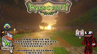 Minecraft Wynncraft[2023] : Como jogar TOTALMENTE Português (Wynntils MOD)