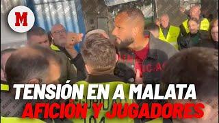 Tensión entre los aficionados y jugadores del Racing de Ferrol a la salida de A Malata